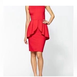 ERIN by Erin Fetherston Red Peplum Dress